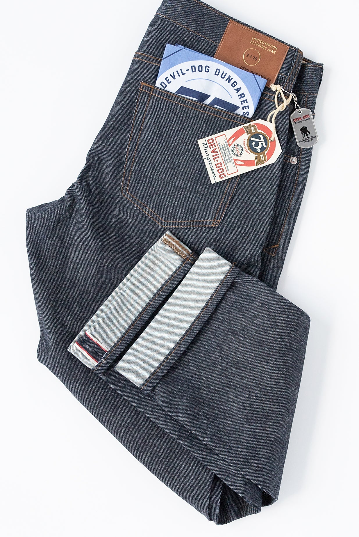 75th Anniversary Slim Straight Selvedge  Jean - Diamond City - Image 10