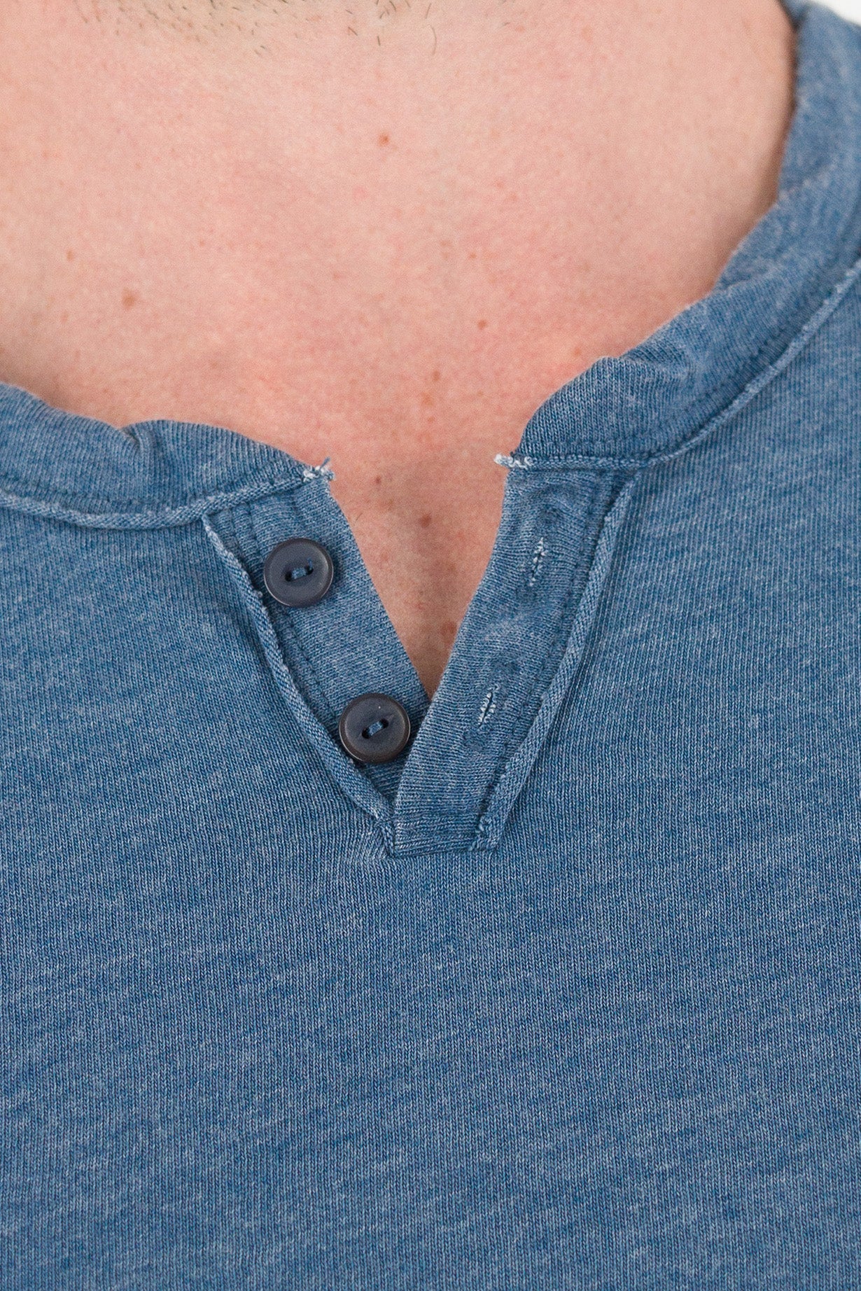 Burnout Henley - Ensign Blue - Image 5