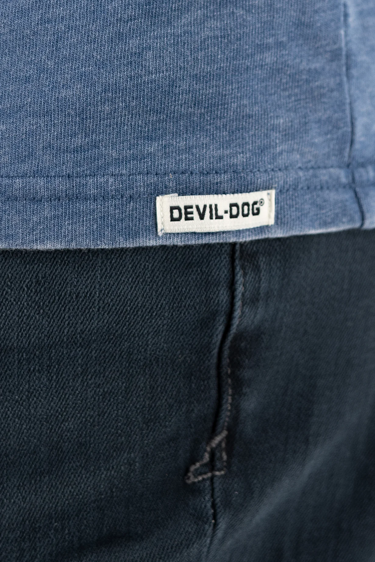 Burnout Henley - Ensign Blue - Image 6