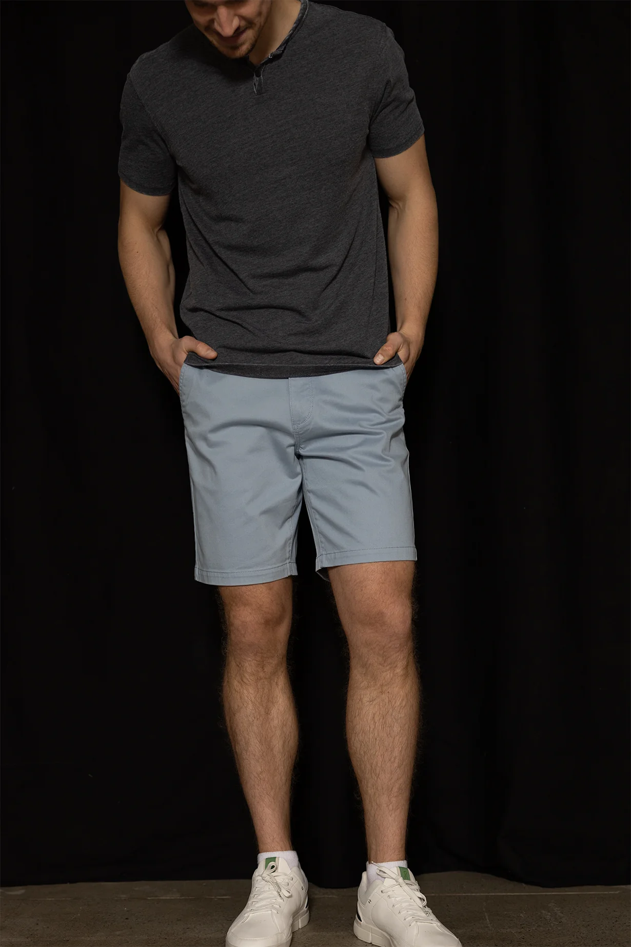 Chino Short 9" - Dusty Blue - Image 2