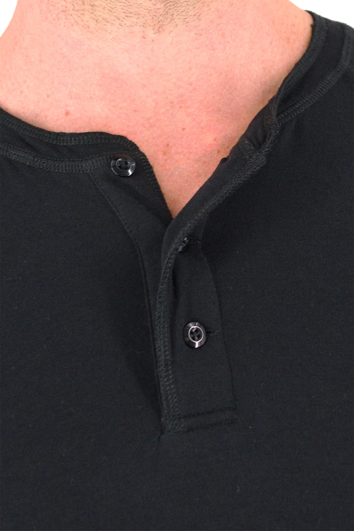 Everyday Henley - Deep Black - Image 4