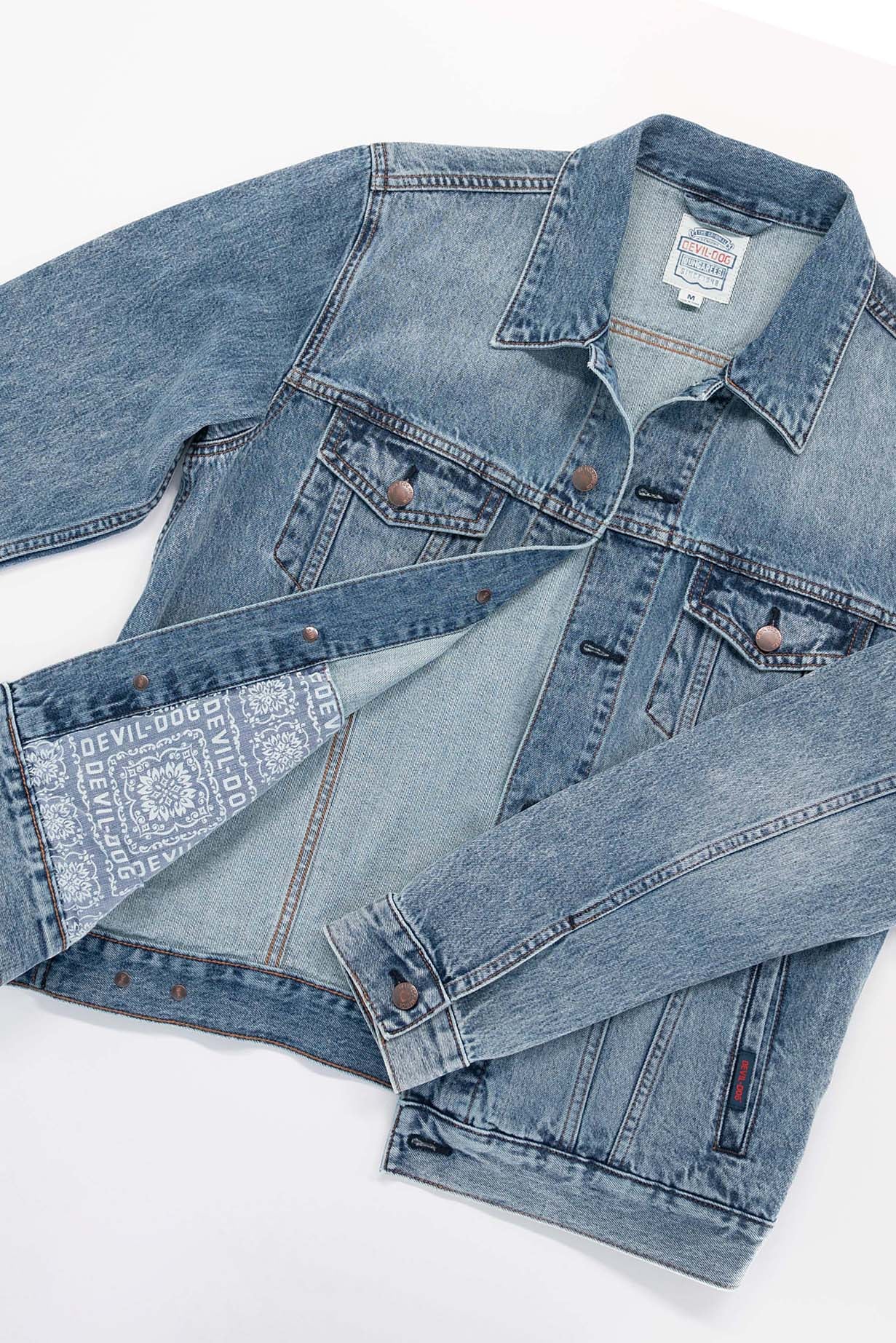 Denim Trucker Jacket - Carroway - Image 8