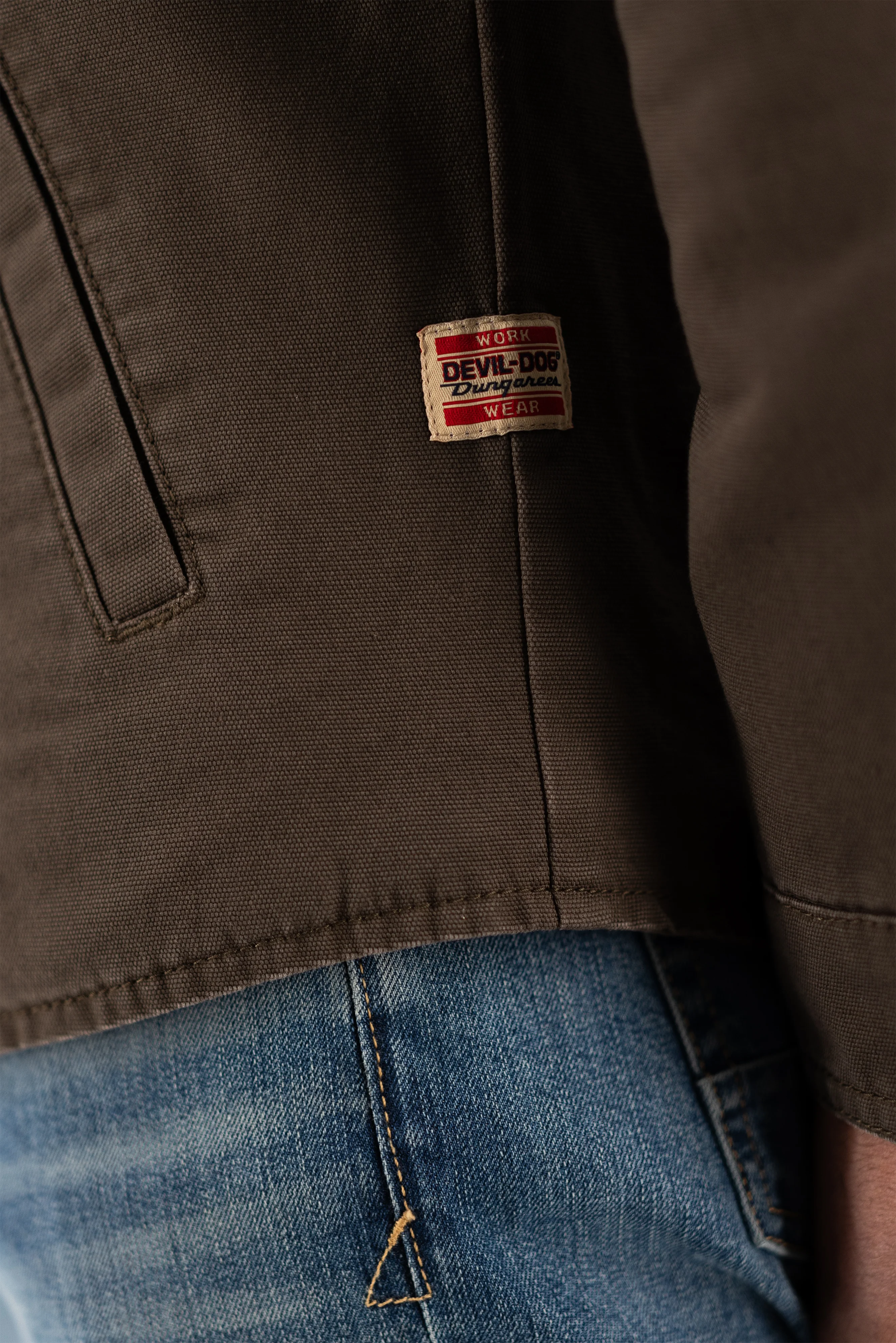 Quilted Deck Jacket - Dark Roast - Image 7