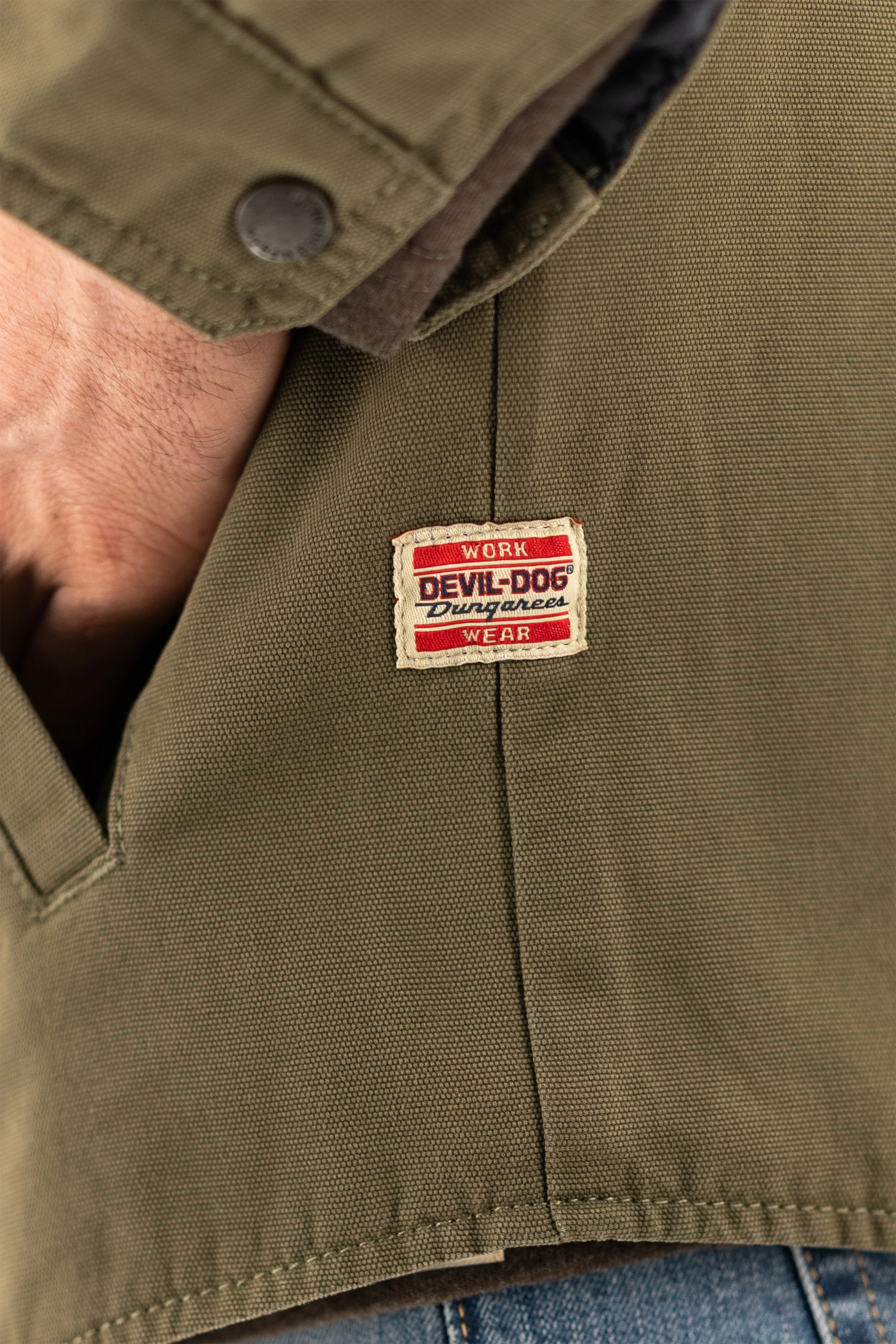 Quilted Deck Jacket - Ivy Green - Image 6